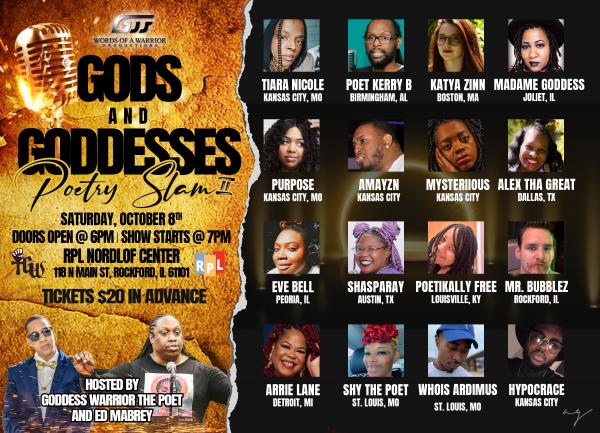 Image for event: Gods and Goddesses Poetry Slam II